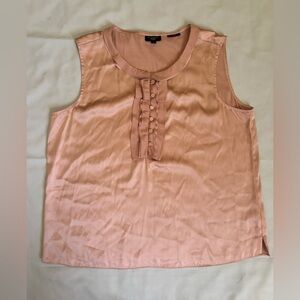 Talbots Women’s Silky Sleeveless Blouse in Ballet Pink Sz 14P